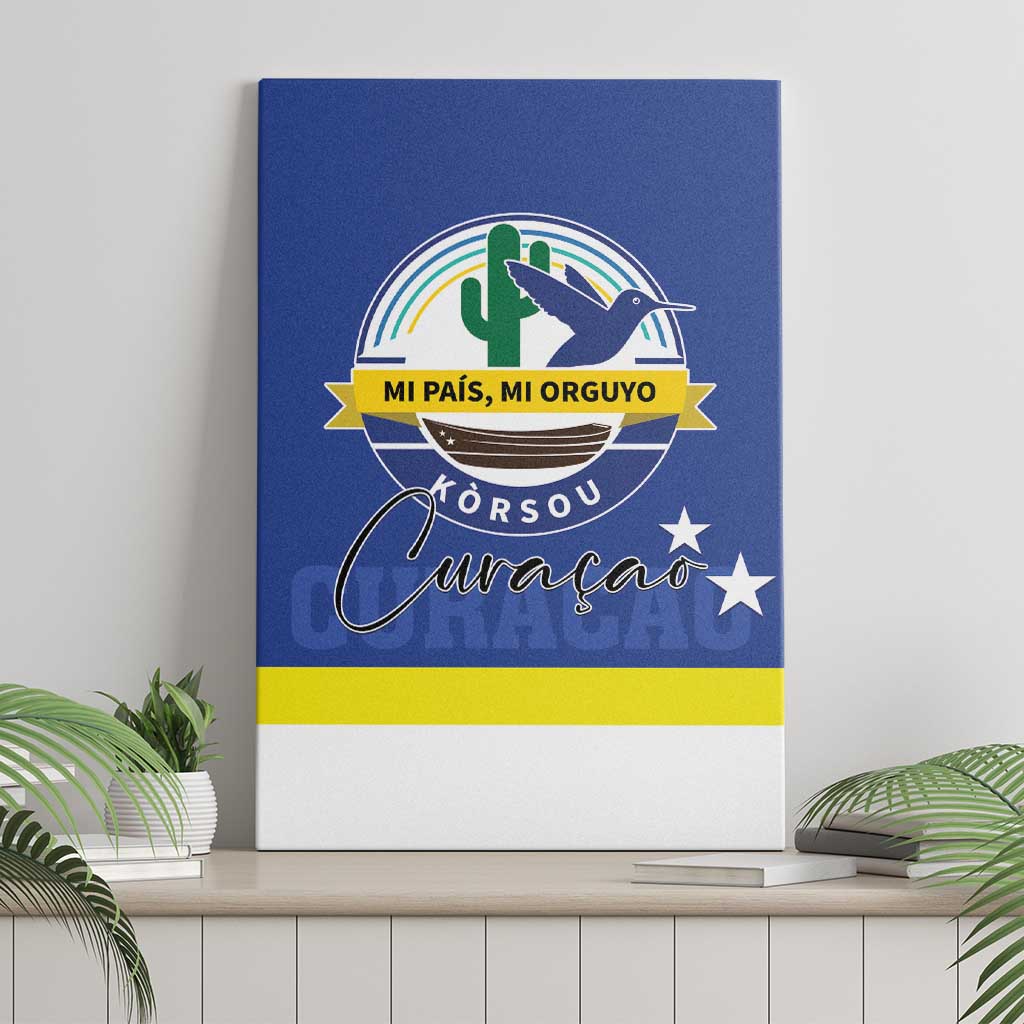 Curacao Canvas Wall Art Pais Korsou Coat of Arms