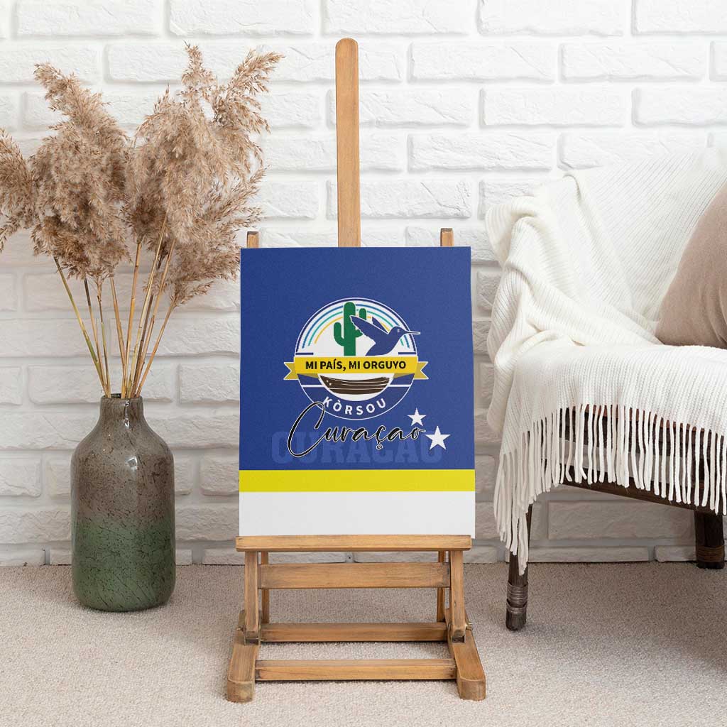 Curacao Canvas Wall Art Pais Korsou Coat of Arms