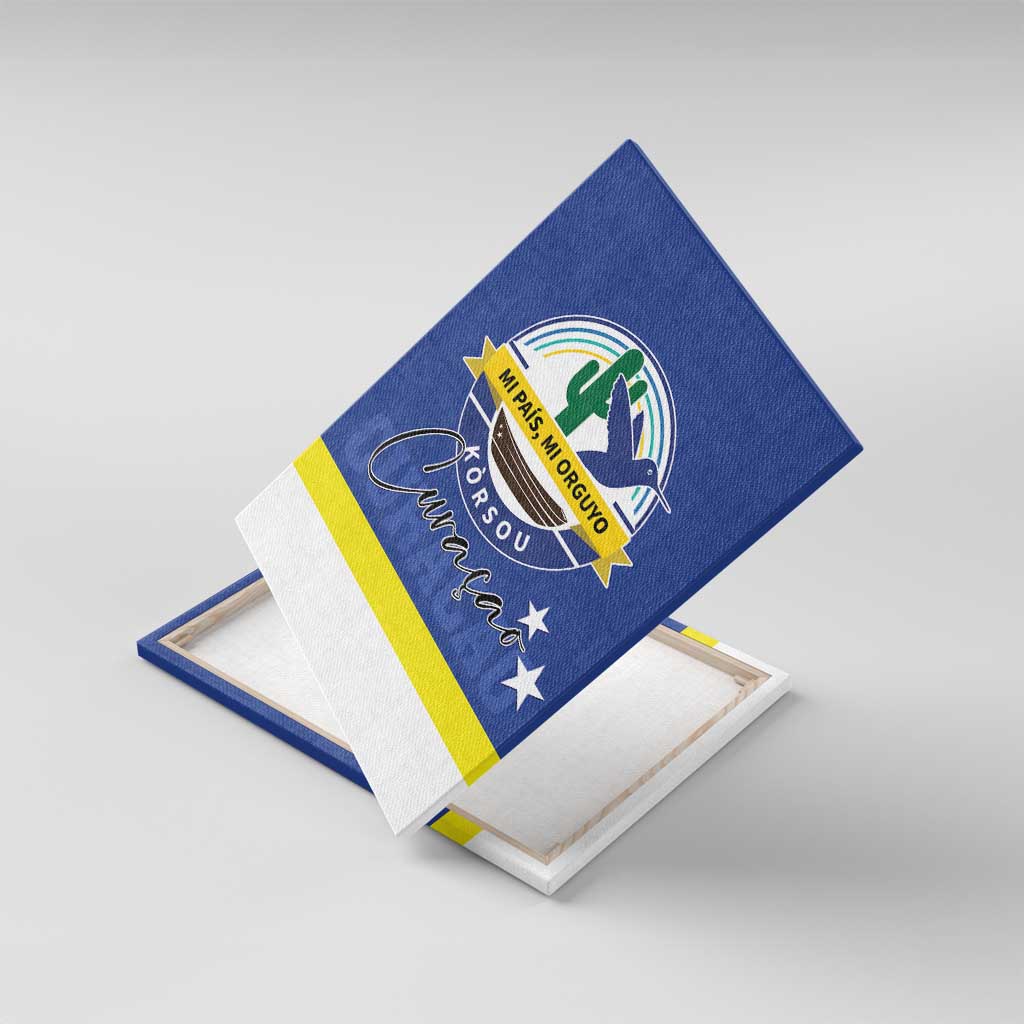 Curacao Canvas Wall Art Pais Korsou Coat of Arms