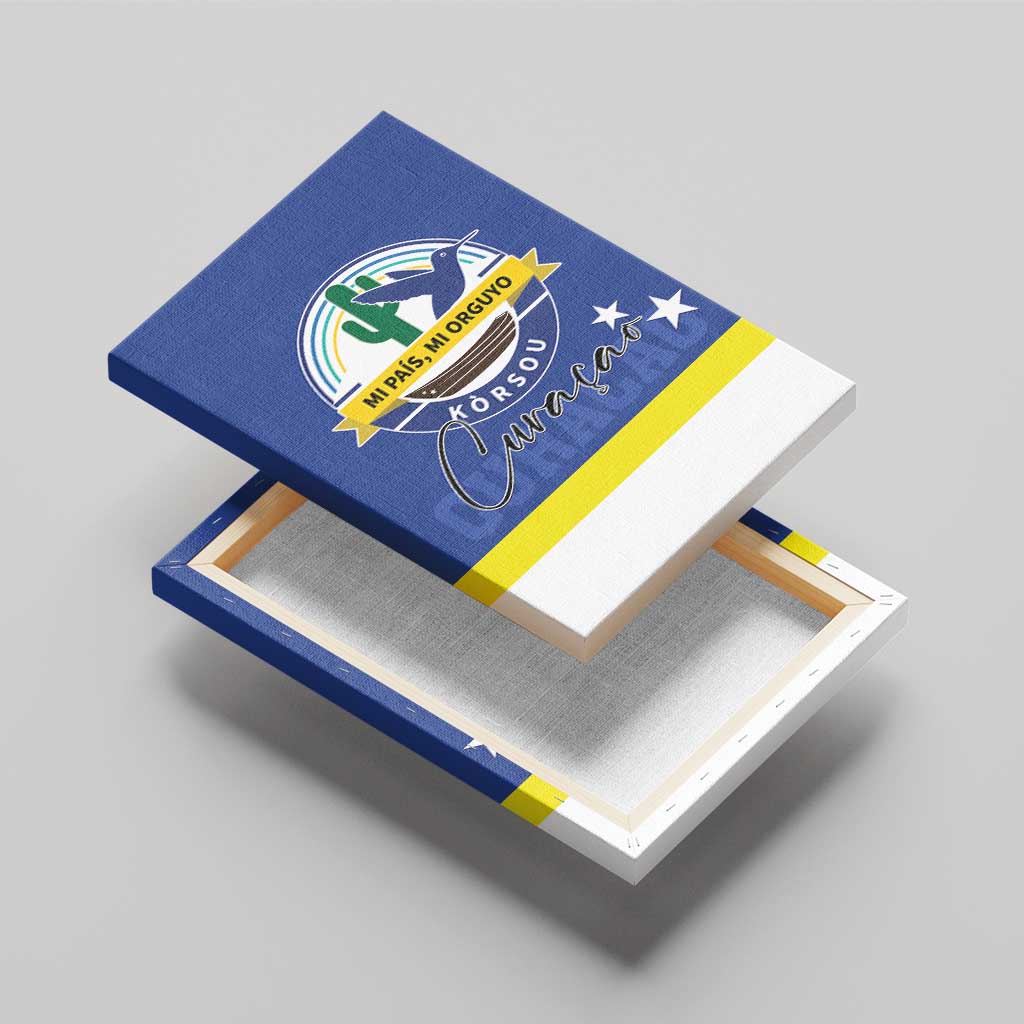 Curacao Canvas Wall Art Pais Korsou Coat of Arms