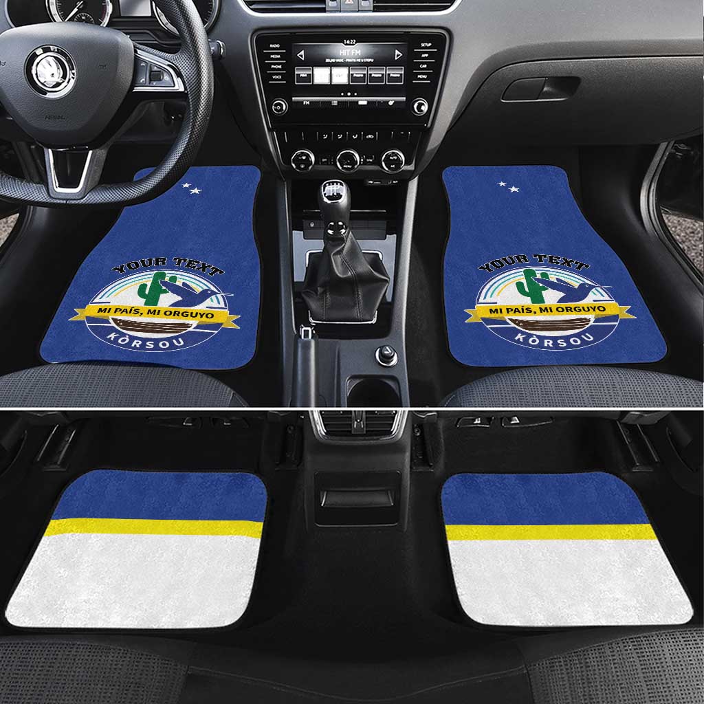 Curacao Car Mats Pais Korsou Coat of Arms