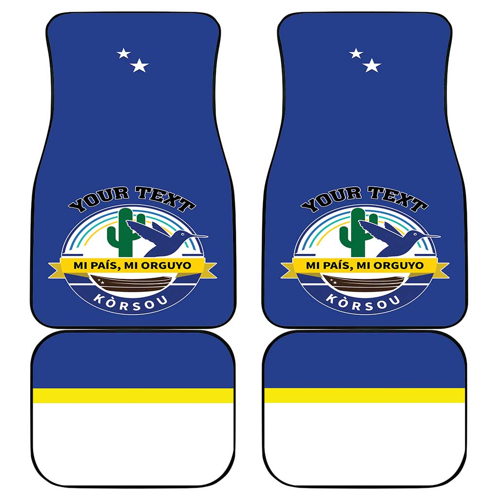 Curacao Car Mats Pais Korsou Coat of Arms