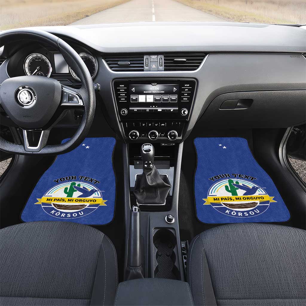 Curacao Car Mats Pais Korsou Coat of Arms