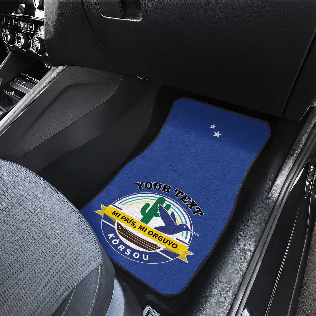 Curacao Car Mats Pais Korsou Coat of Arms