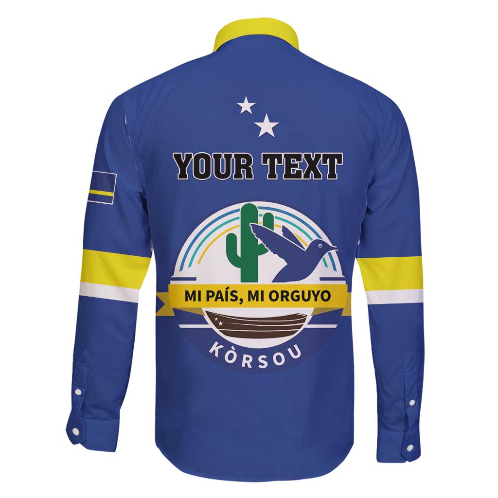 Personalised Curacao Family Matching Long Sleeve Bodycon Dress and Hawaiian Shirt Pais Korsou Coat of Arms