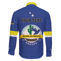 Personalised Curacao Family Matching Long Sleeve Bodycon Dress and Hawaiian Shirt Pais Korsou Coat of Arms