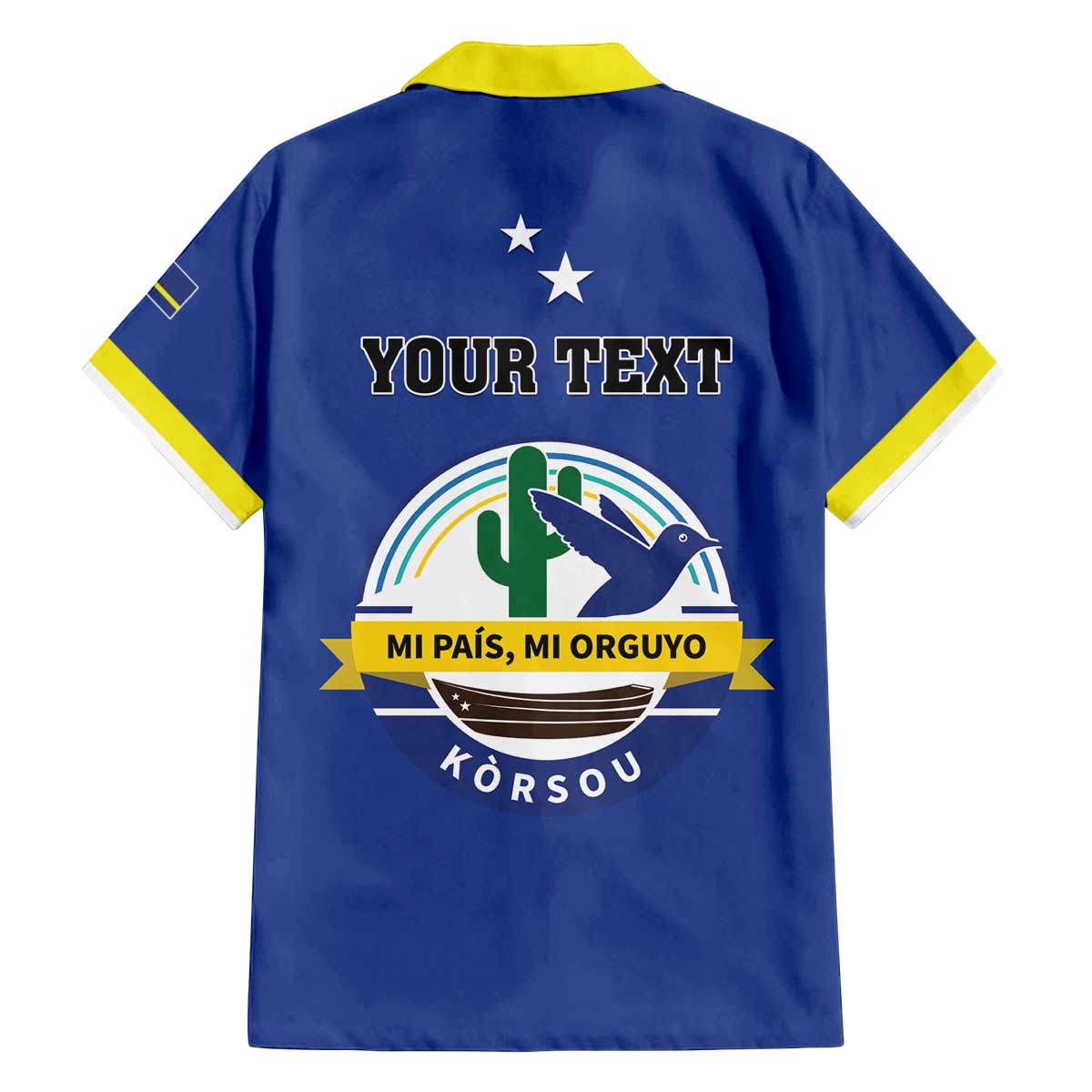 Personalised Curacao Family Matching Off The Shoulder Long Sleeve Dress and Hawaiian Shirt Pais Korsou Coat of Arms