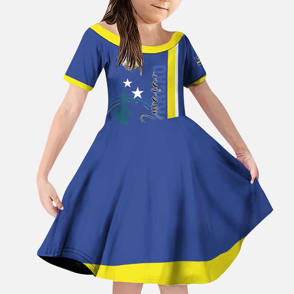 Personalised Curacao Family Matching Puletasi and Hawaiian Shirt Pais Korsou Coat of Arms