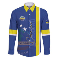 Personalised Curacao Family Matching Puletasi and Hawaiian Shirt Pais Korsou Coat of Arms
