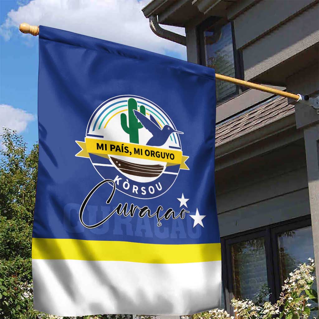 Curacao Garden Flag Pais Korsou Coat of Arms