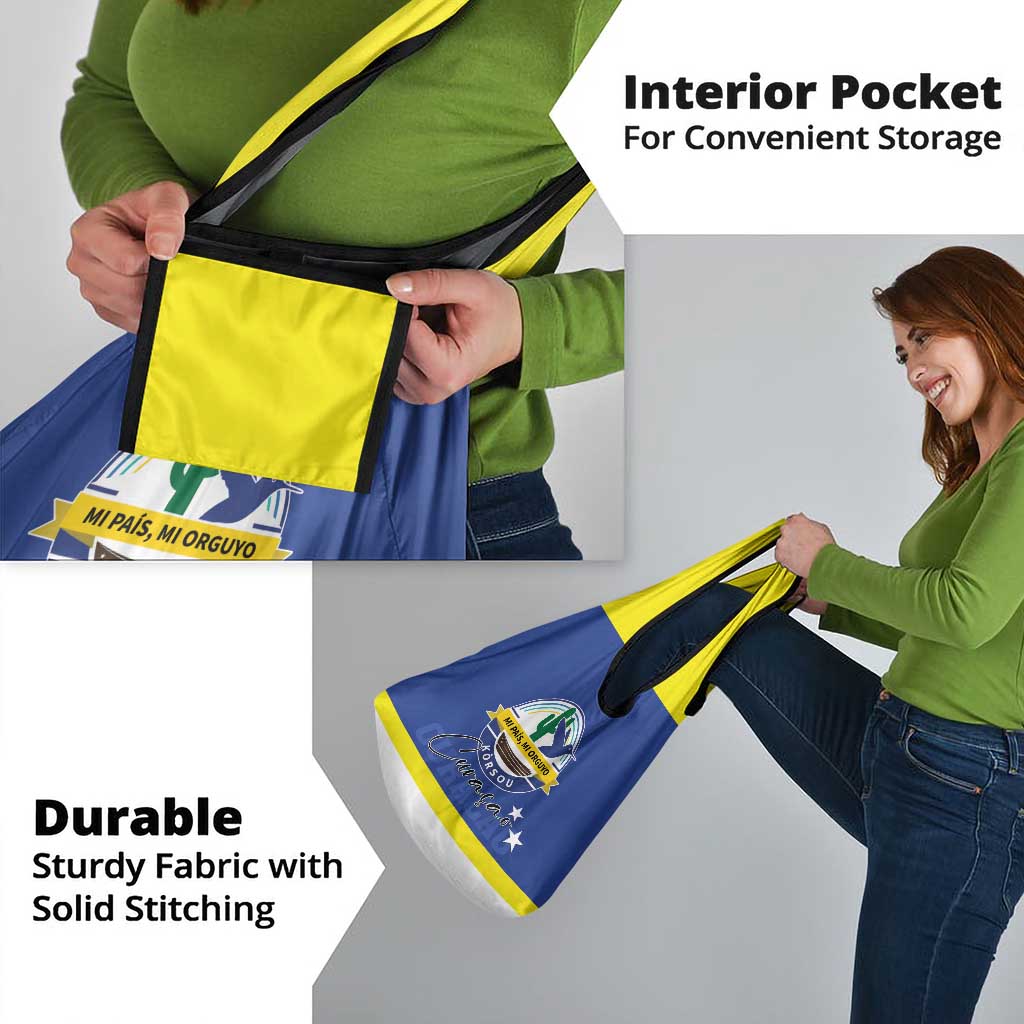 Curacao Grocery Bag Pais Korsou Coat of Arms