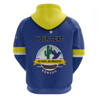 Personalised Curacao Hoodie Pais Korsou Coat of Arms