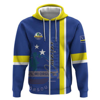 Personalised Curacao Hoodie Pais Korsou Coat of Arms