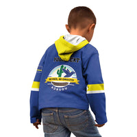 Personalised Curacao Kid Hoodie Pais Korsou Coat of Arms