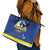 Curacao Leather Tote Bag Pais Korsou Coat of Arms