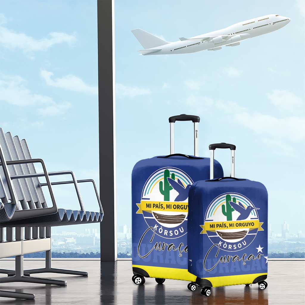 Curacao Luggage Cover Pais Korsou Coat of Arms
