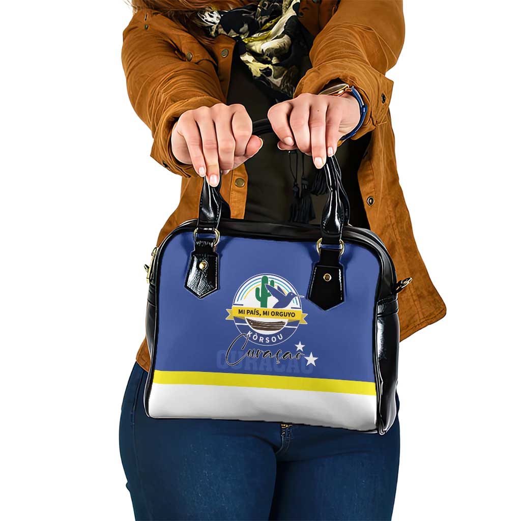 Curacao Shoulder Handbag Pais Korsou Coat of Arms