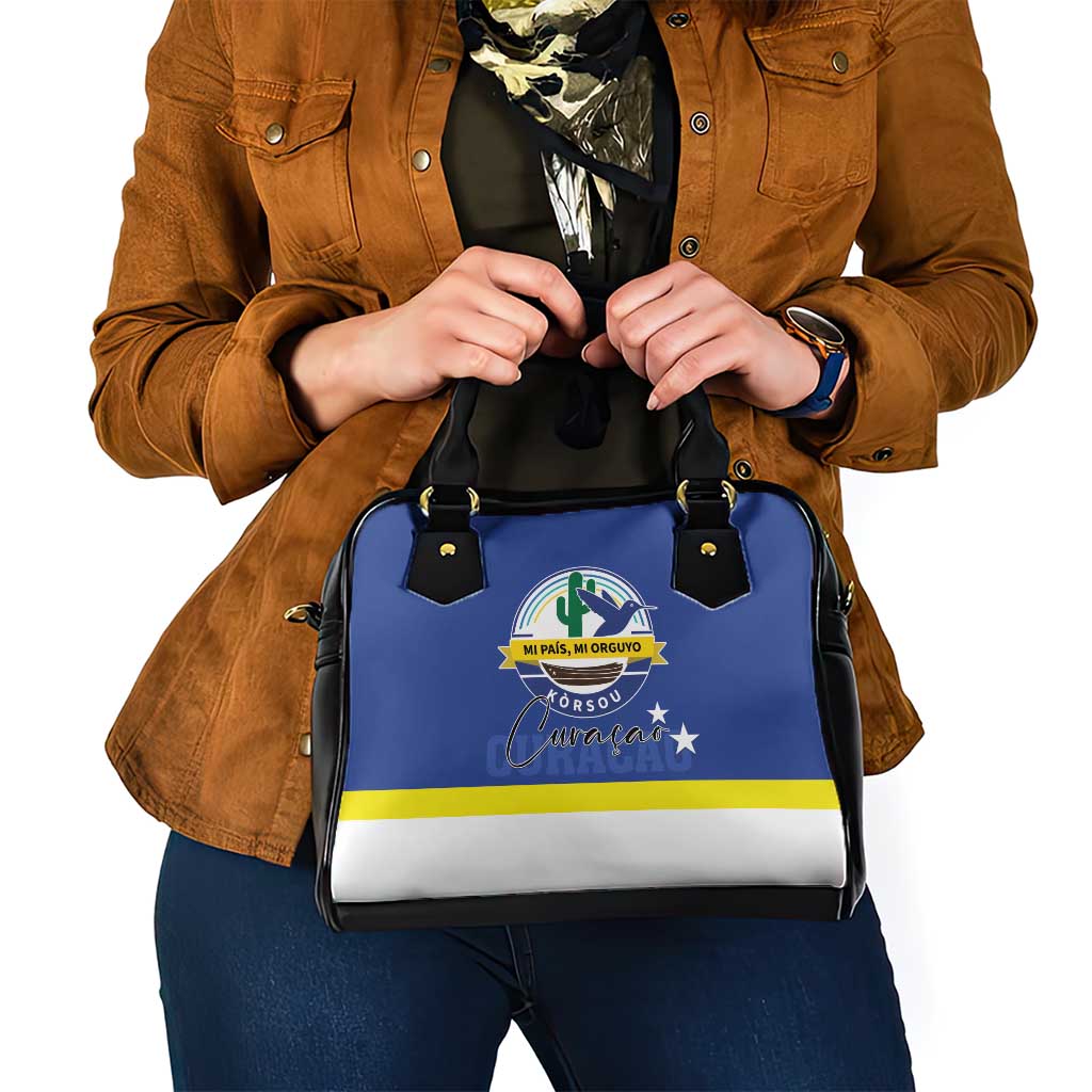 Curacao Shoulder Handbag Pais Korsou Coat of Arms