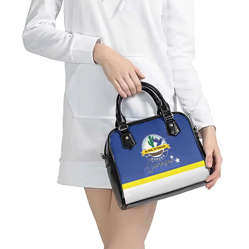 Curacao Shoulder Handbag Pais Korsou Coat of Arms