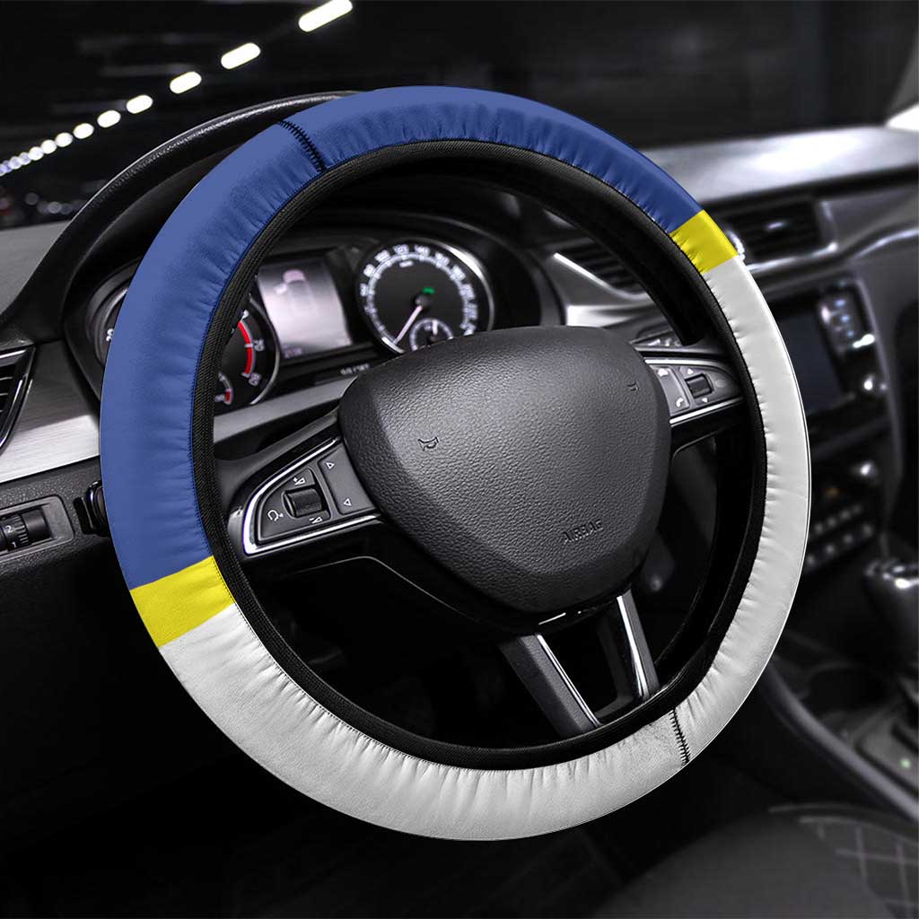 Curacao Steering Wheel Cover Pais Korsou Coat of Arms