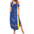 Personalised Curacao Summer Maxi Dress Pais Korsou Coat of Arms