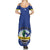 Personalised Curacao Summer Maxi Dress Pais Korsou Coat of Arms