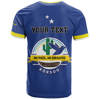 Personalised Curacao T Shirt Pais Korsou Coat of Arms