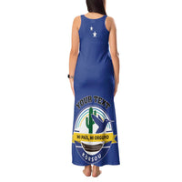 Personalised Curacao Tank Maxi Dress Pais Korsou Coat of Arms