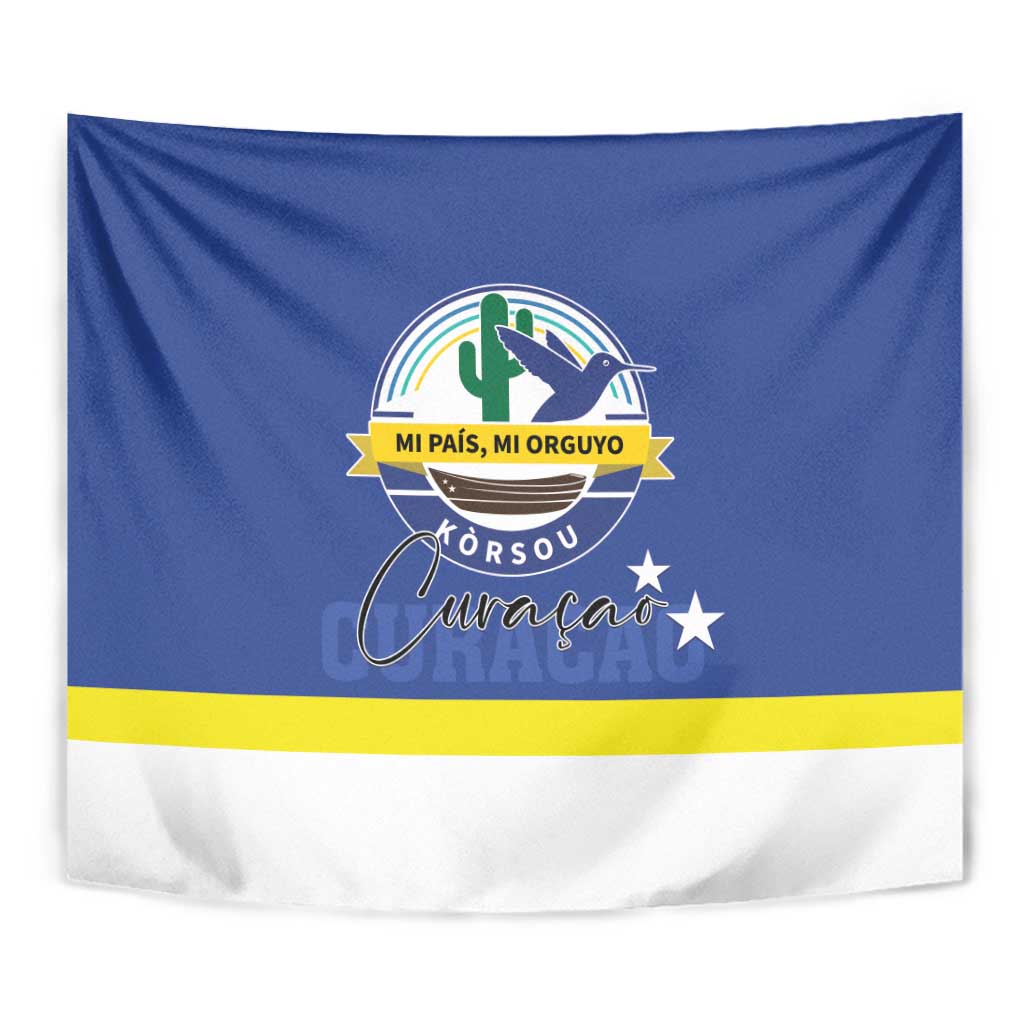 Curacao Tapestry Pais Korsou Coat of Arms