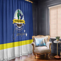 Curacao Window Curtain Pais Korsou Coat of Arms