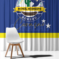 Curacao Window Curtain Pais Korsou Coat of Arms