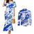 Israel Independence Day Couples Matching Mermaid Dress and Long Sleeve Button Shirt Hoopoe Bird With Magen David
