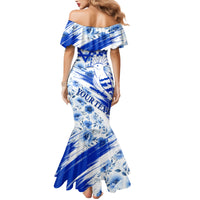 Israel Independence Day Family Matching Mermaid Dress and Hawaiian Shirt Hoopoe Bird With Magen David - Wonder Print Shop