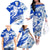 Israel Independence Day Family Matching Off Shoulder Long Sleeve Dress and Hawaiian Shirt Hoopoe Bird With Magen David - Wonder Print Shop