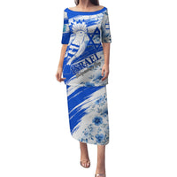 Israel Independence Day Family Matching Puletasi and Hawaiian Shirt Hoopoe Bird With Magen David - Wonder Print Shop