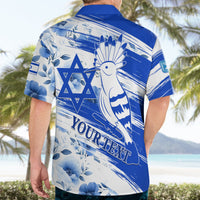 Israel Independence Day Hawaiian Shirt Hoopoe Bird With Magen David - Wonder Print Shop
