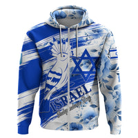 Israel Independence Day Hoodie Hoopoe Bird With Magen David - Wonder Print Shop