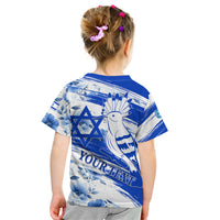 Israel Independence Day Kid T Shirt Hoopoe Bird With Magen David - Wonder Print Shop