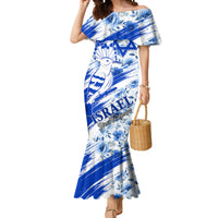 Israel Independence Day Mermaid Dress Hoopoe Bird With Magen David - Wonder Print Shop