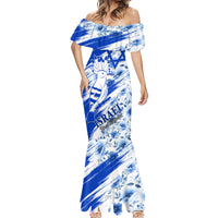 Israel Independence Day Mermaid Dress Hoopoe Bird With Magen David - Wonder Print Shop