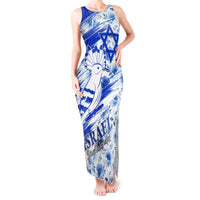 Israel Independence Day Tank Maxi Dress Hoopoe Bird With Magen David - Wonder Print Shop