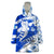 Israel Independence Day Wearable Blanket Hoodie Hoopoe Bird With Magen David - Wonder Print Shop