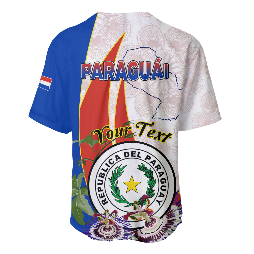 Paraguay Independence Day Baseball Jersey Passion Flower Vintage Antique Naduti - Wonder Print Shop