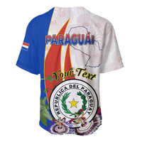 Paraguay Independence Day Baseball Jersey Passion Flower Vintage Antique Naduti - Wonder Print Shop