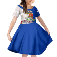 Paraguay Independence Day Family Matching Long Sleeve Bodycon Dress and Hawaiian Shirt Passion Flower Vintage Antique Naduti - Wonder Print Shop