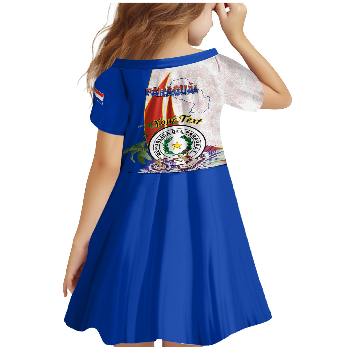 Paraguay Independence Day Family Matching Mermaid Dress and Hawaiian Shirt Passion Flower Vintage Antique Naduti - Wonder Print Shop