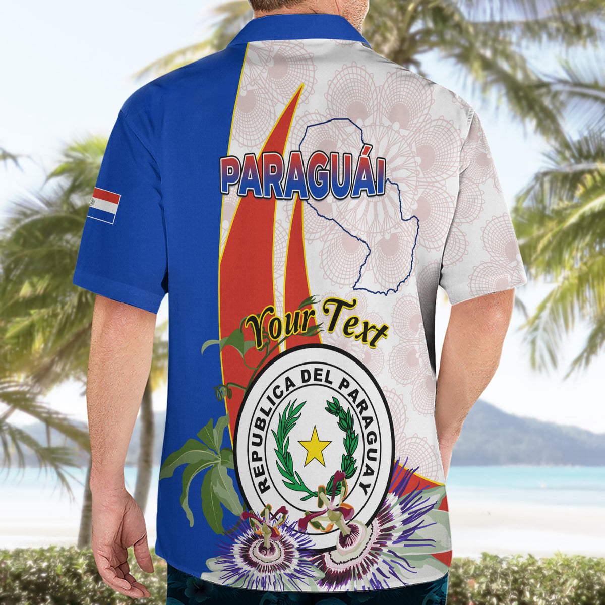 Paraguay Independence Day Hawaiian Shirt Passion Flower Vintage Antique Naduti - Wonder Print Shop