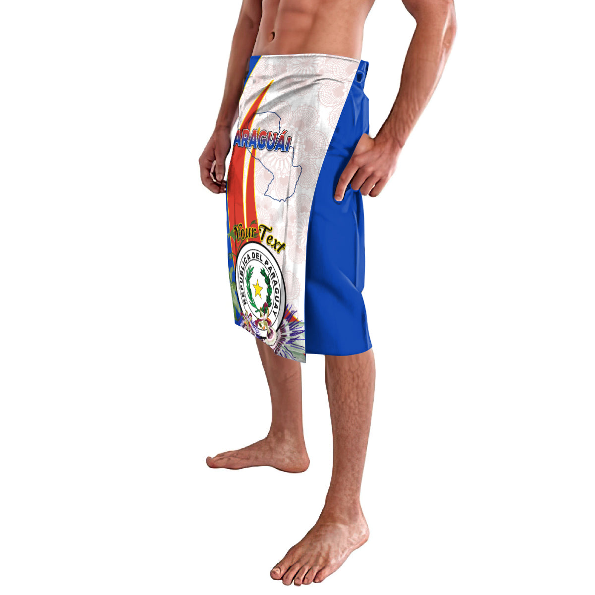 Paraguay Independence Day Lavalava Passion Flower Vintage Antique Naduti - Wonder Print Shop