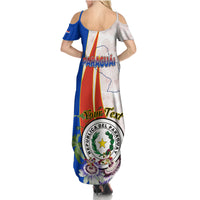 Paraguay Independence Day Summer Maxi Dress Passion Flower Vintage Antique Naduti - Wonder Print Shop