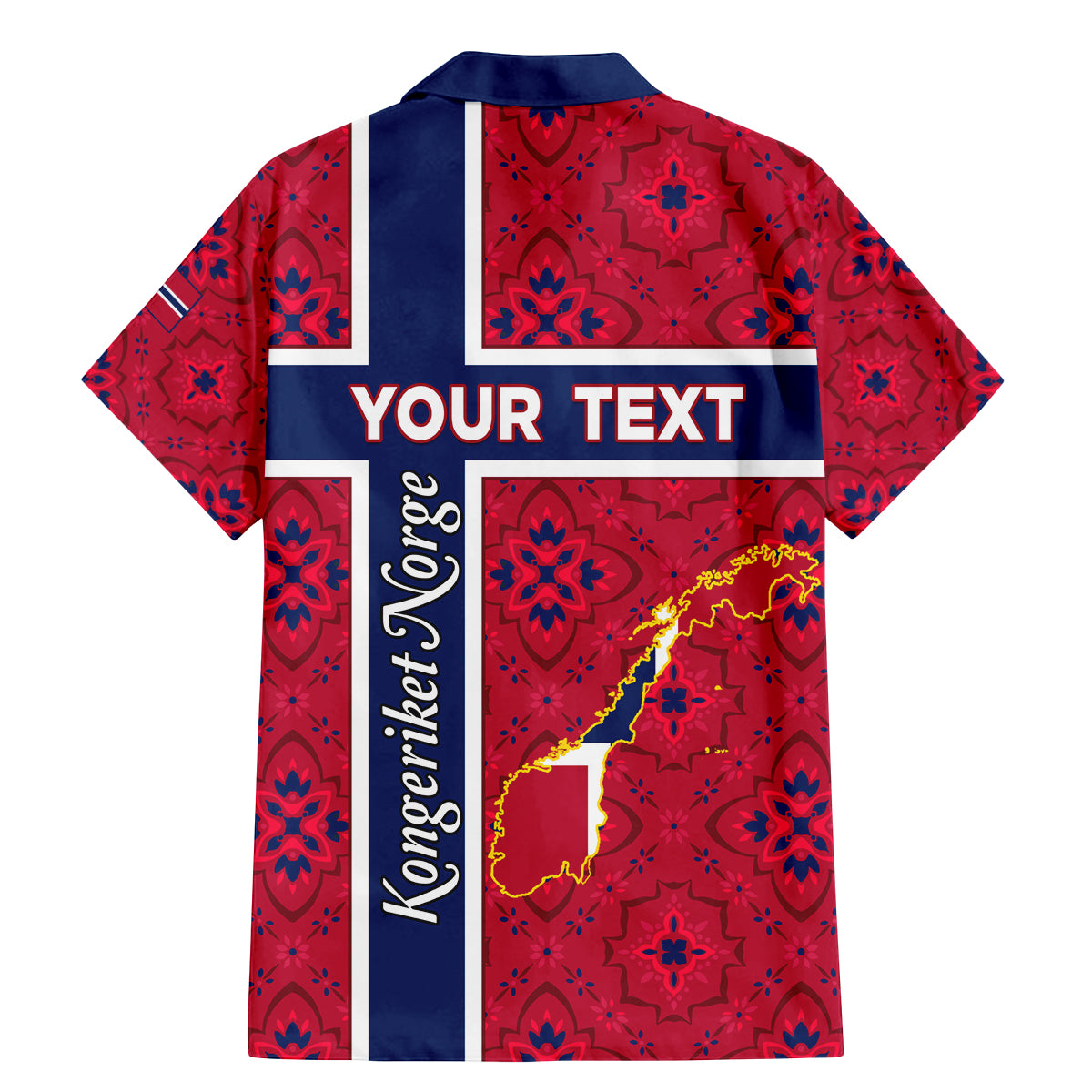 Norway Constitution Day Family Matching Mermaid Dress and Hawaiian Shirt Norge Folk Pattern Flag Style - Wonder Print Shop